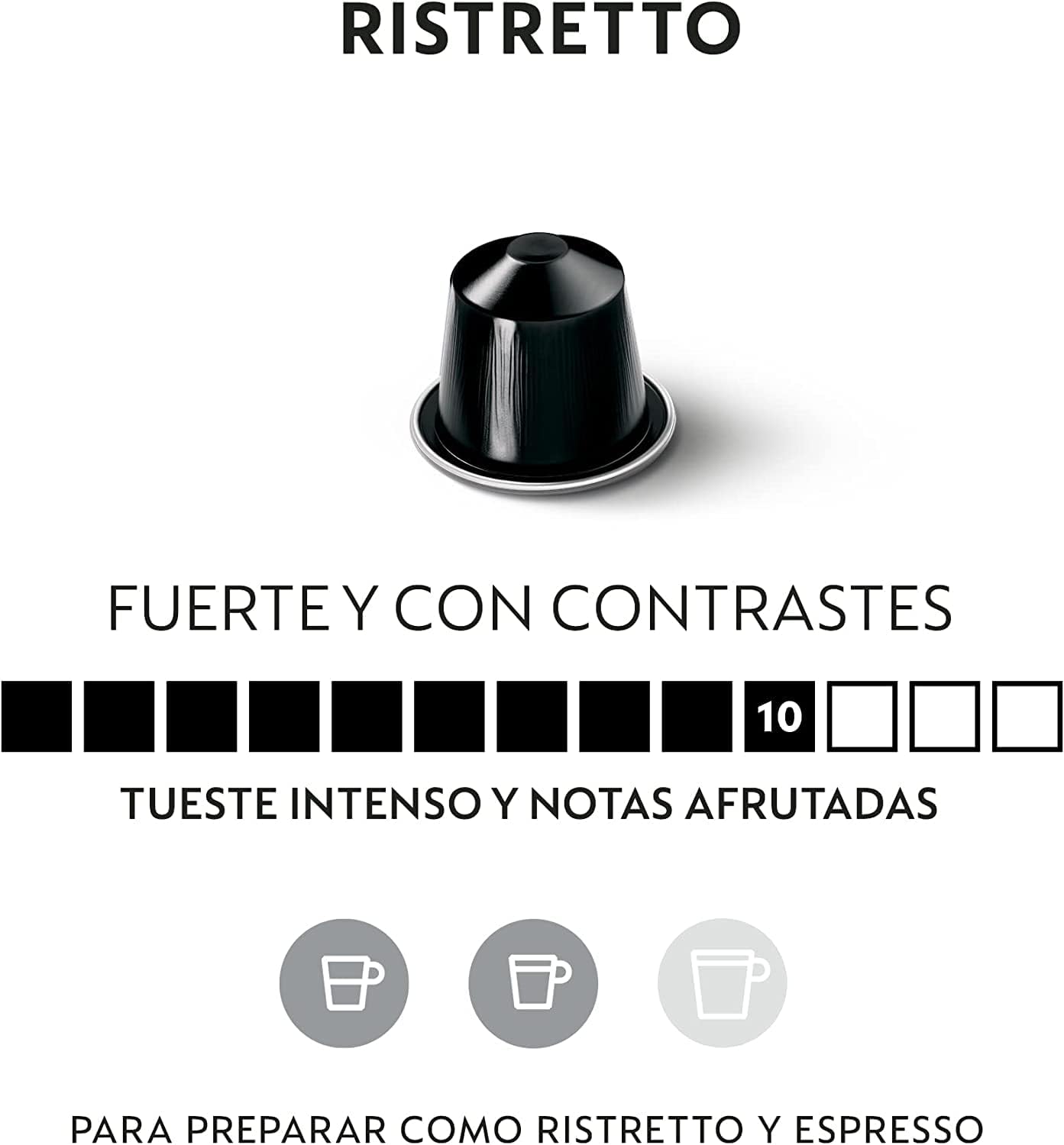 Thumbnail 1 de Nespresso Original Cápsulas Ristretto ☕️ 100 Cápsulas Tueste Intenso