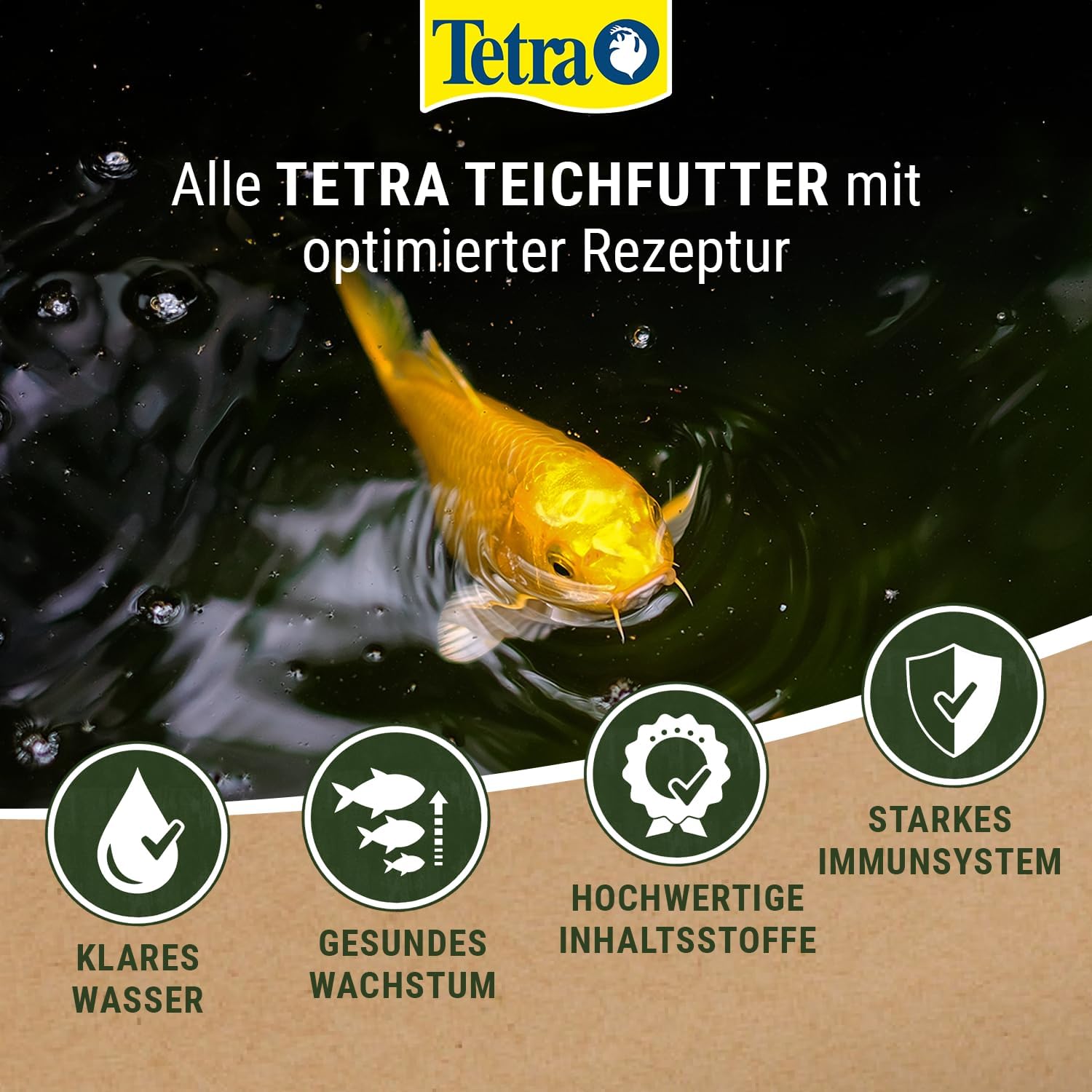Detalle 2 de Tetra Pond Koi Sticks – Koi-Futter für farbenprächtige Fische, 10 L Eimer