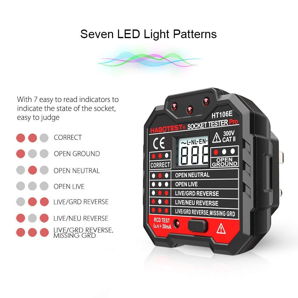 Thumbnail 3 de QUILLE Socket Tester with LCD UK Plug