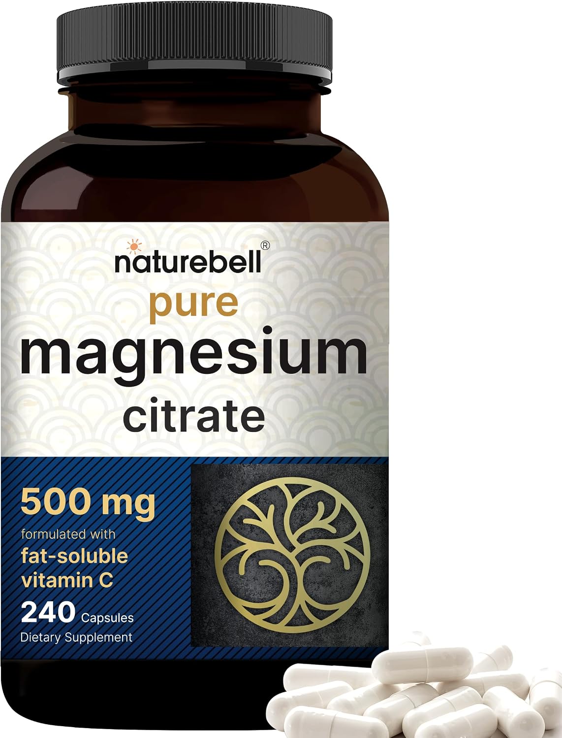 Detalle de NatureBell Magnesium Citrate 240 Capsules