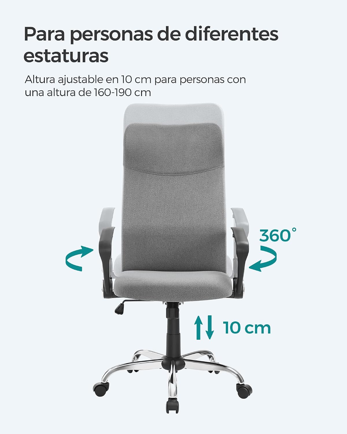 Thumbnail 6 de SONGMICS OBN034G01 silla ergonómica 120 kg