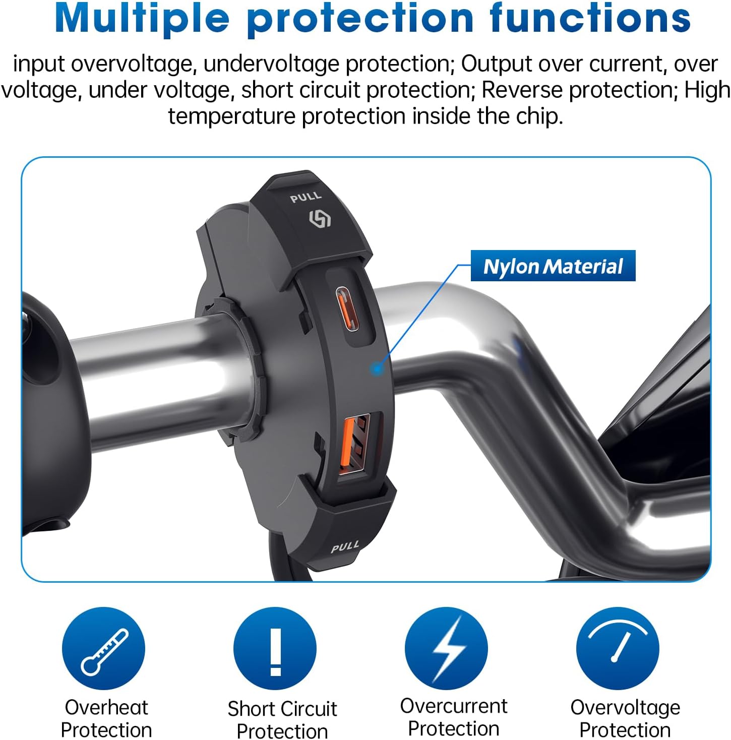 Thumbnail 1 de Kriogor Motorcycle USB Charger with QC 3.0 18W & 30W Type-C Port – IP65 Waterproof & Dustproof
