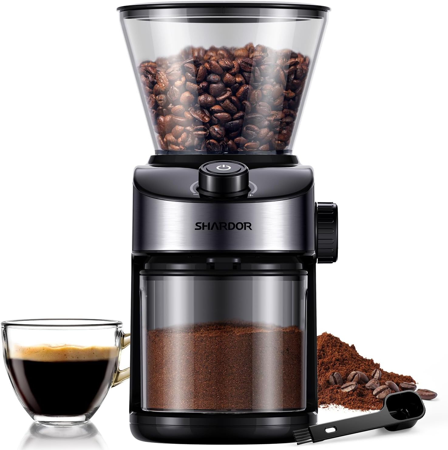 Detalle de SHARDOR Coffee Grinder 25 grind settings