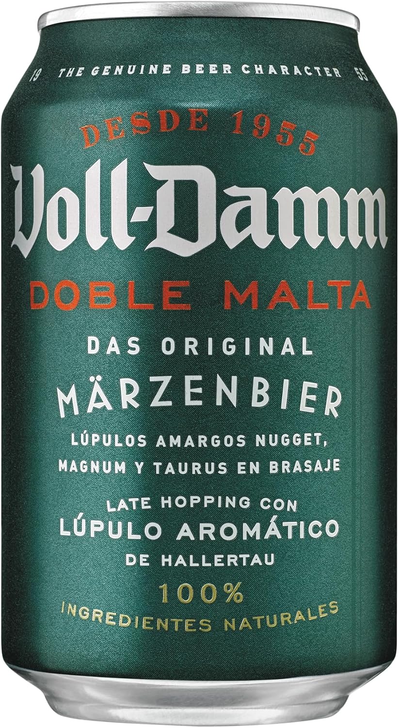 Detalle 2 de Voll-Damm Cerveza Doble Malta 24 x 330 ml 🍺
