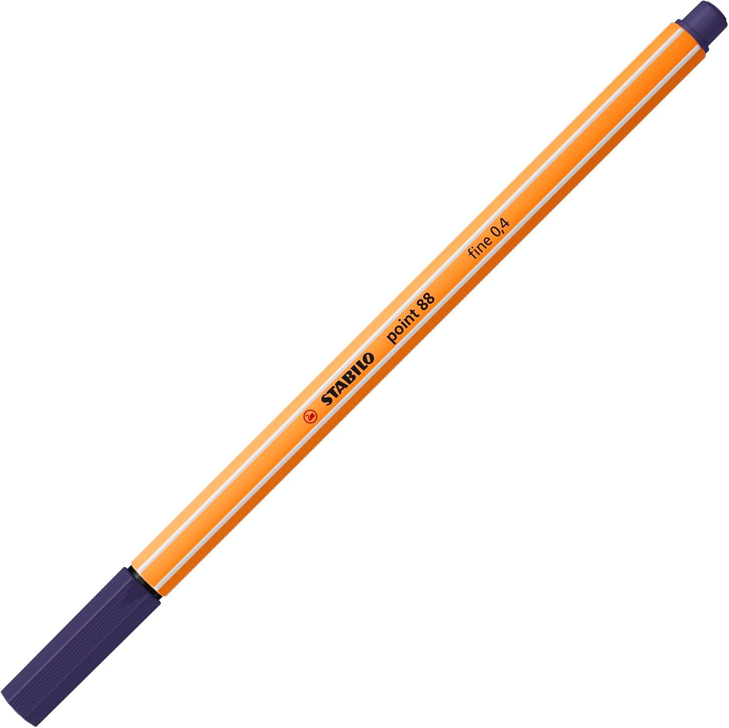 Detalle de STABILO Fineliner point 88 ColorParade – 20er Tischset mit Hängelasche (Anthrazit/Orange)
