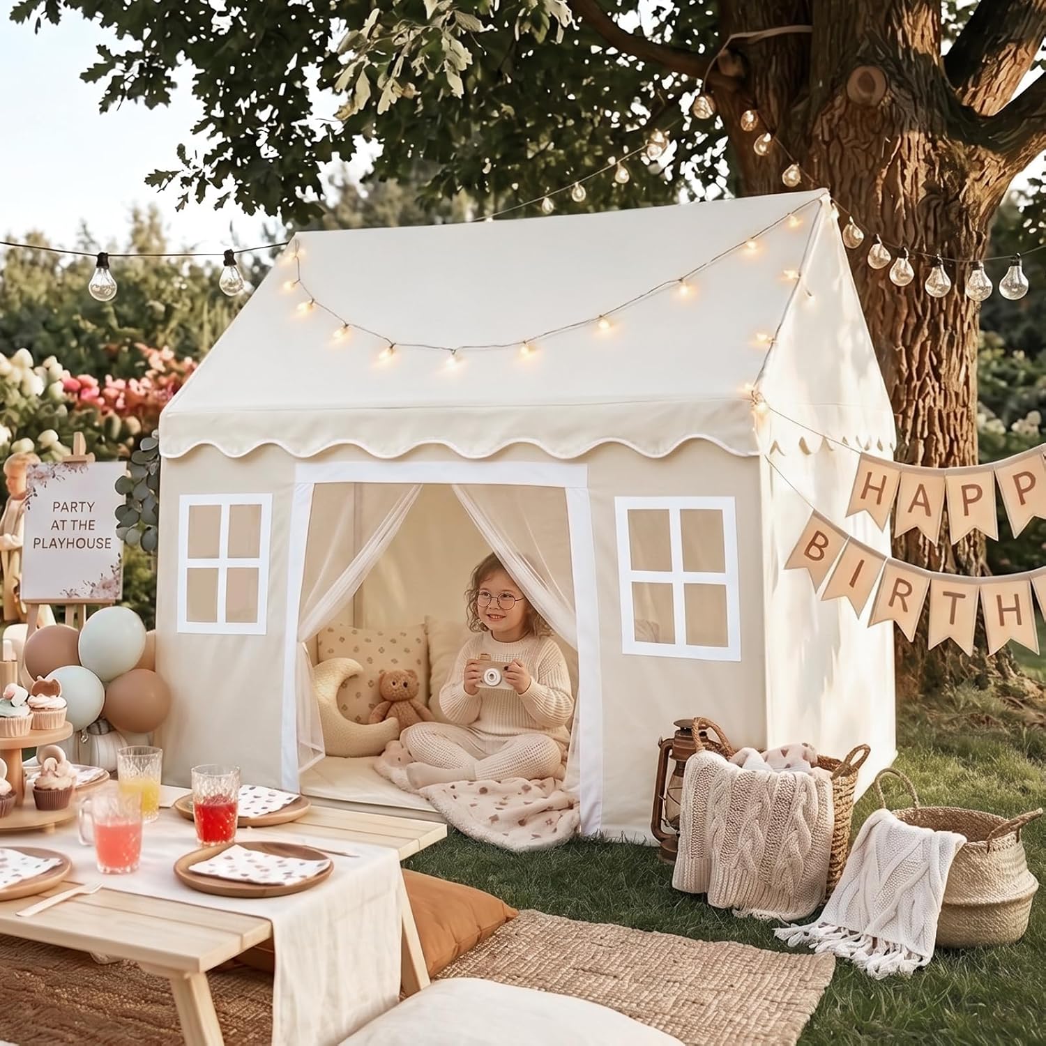 Detalle de Tiny Land Play Tent 52in Kids Playhouse