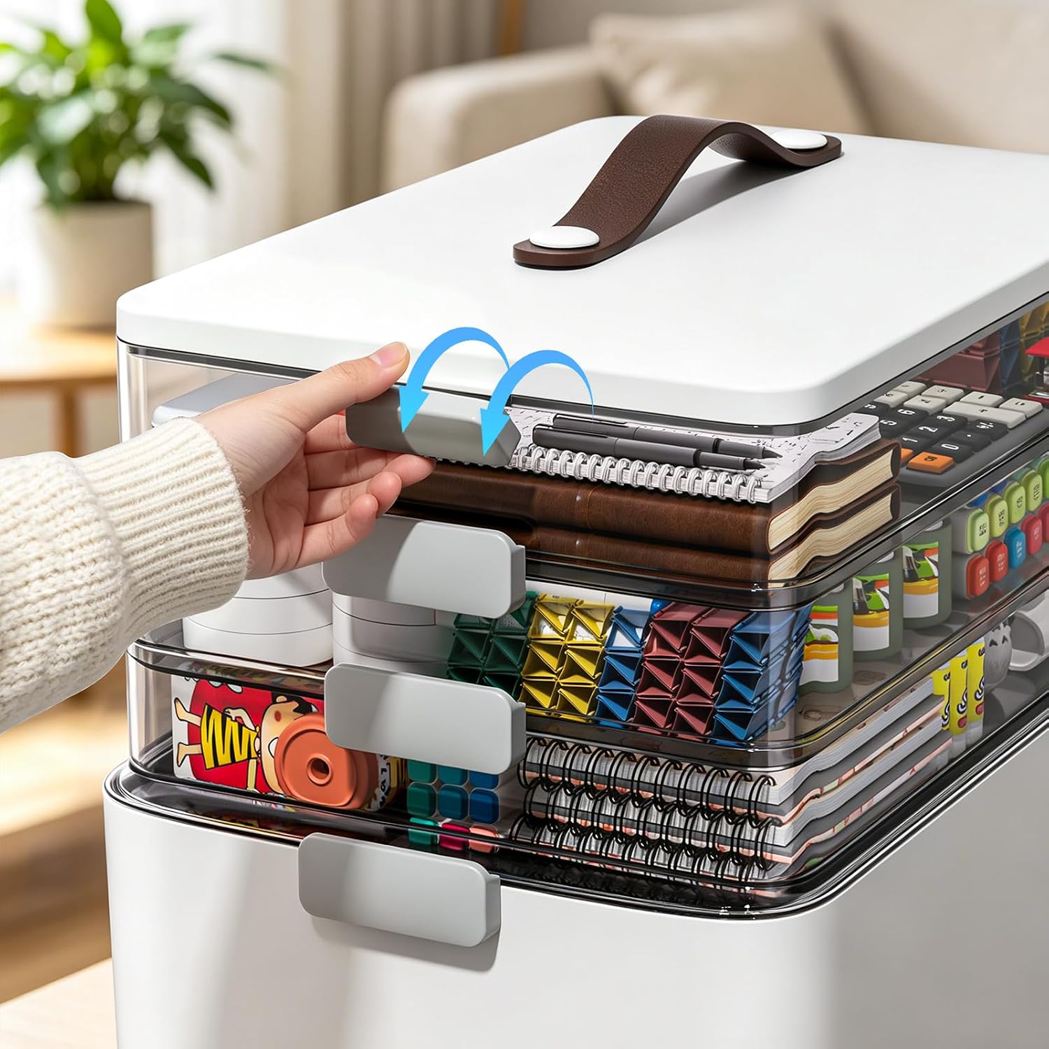 Thumbnail 6 de MOPUP 4-Tier Organizer: Multi-Purpose Storage for Medicine, Craft, and More