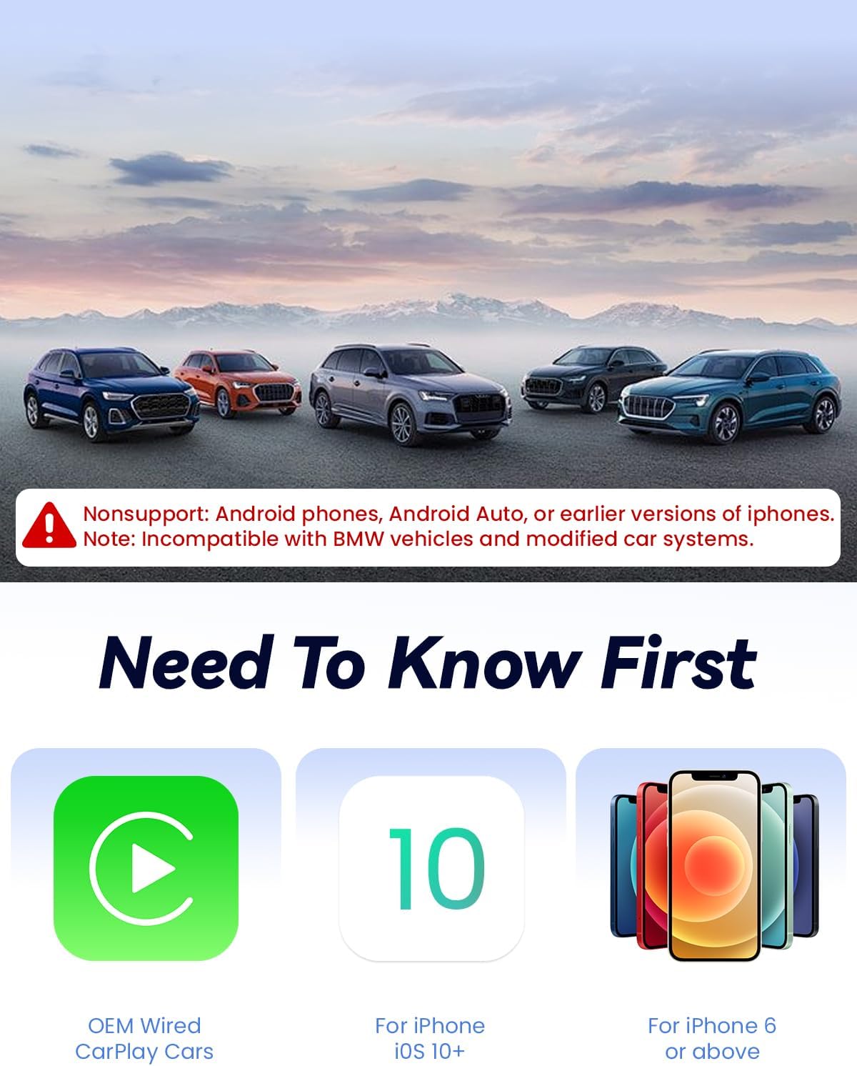 Thumbnail 6 de TINAZEOK T3 Mini Wireless CarPlay adapter