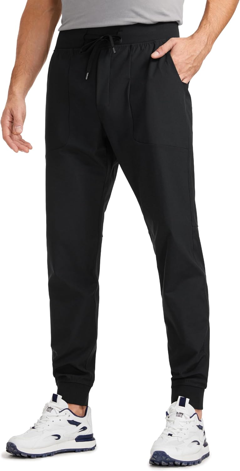Detalle de CRZ YOGA NS018S30 Men's Pull-On Golf Joggers, Stretch Polyester, Elastic Waist