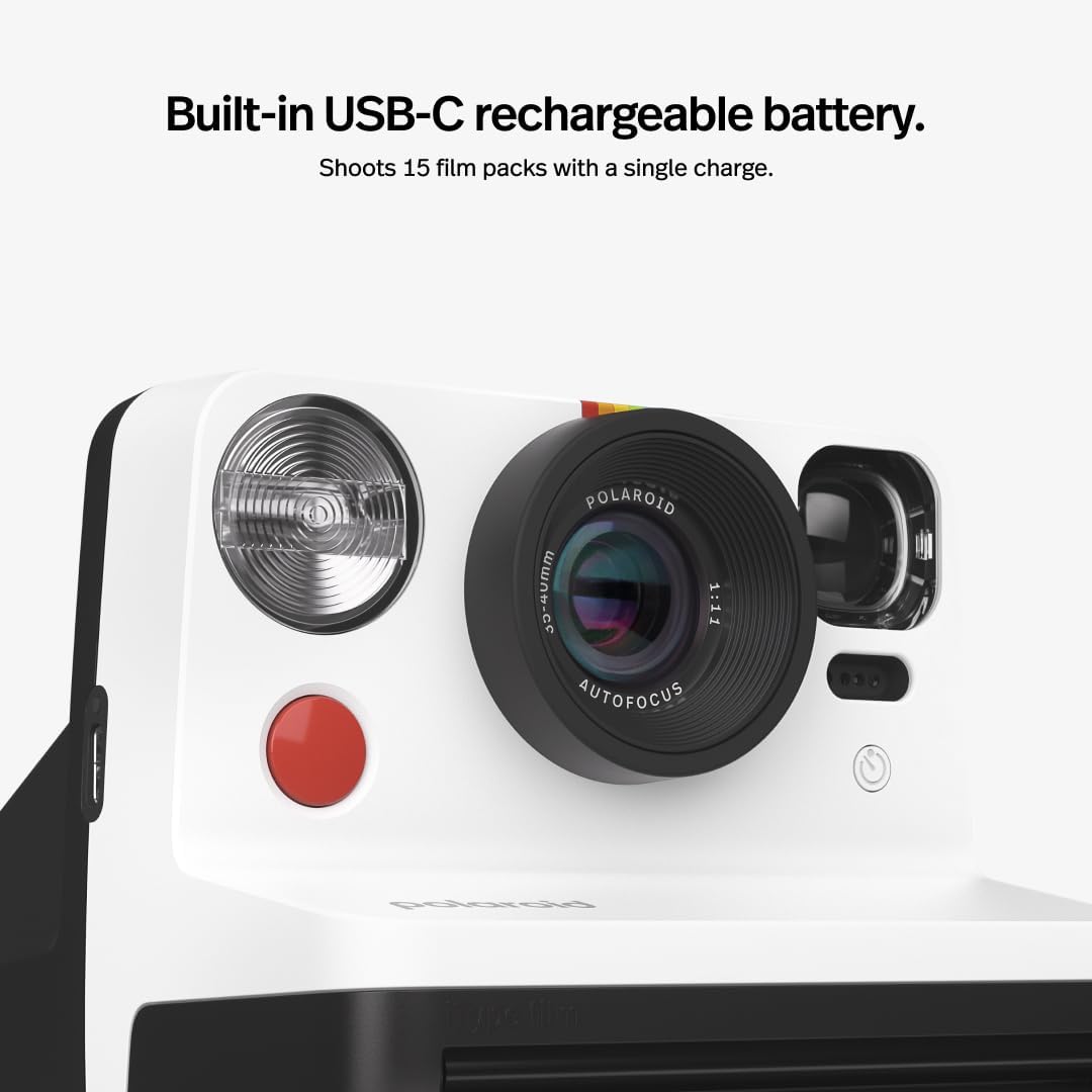 Thumbnail 7 de Polaroid Now Gen 2 Camara Instantánea en Blanco y Negro 📸