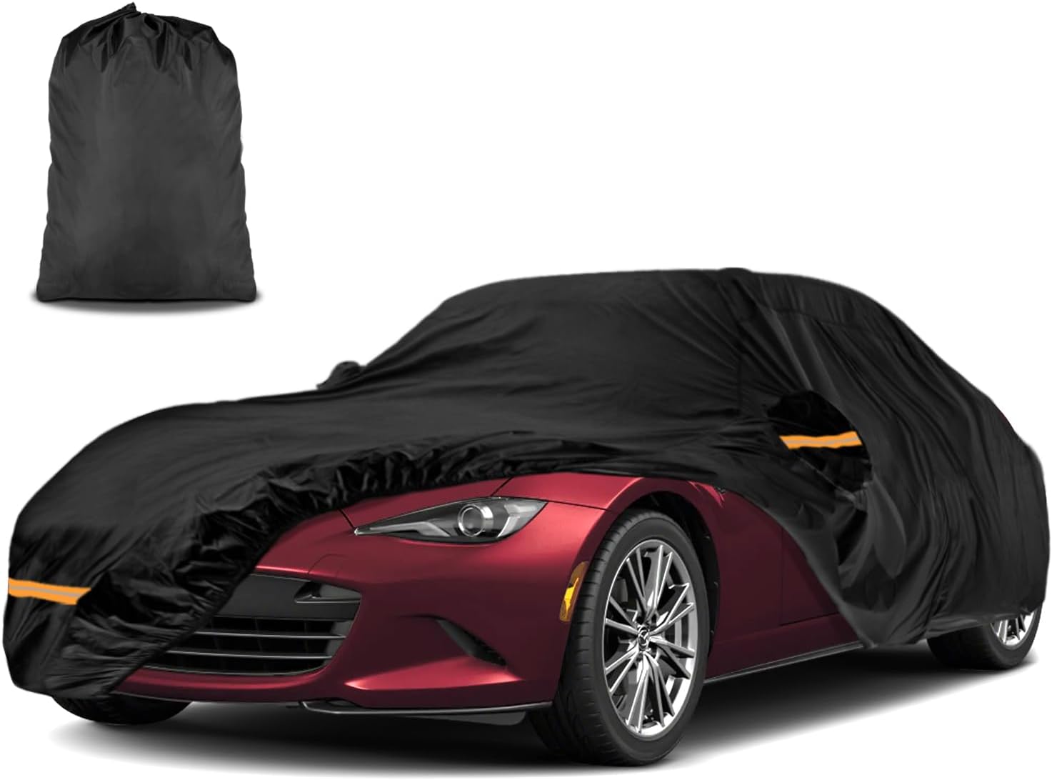 Thumbnail 6 de INSAUTO Heavy-Duty Outdoor Car Cover for Chevy/Chevrolet Corvette C4–C7 (1980–2019) with Door Zipper (Black)