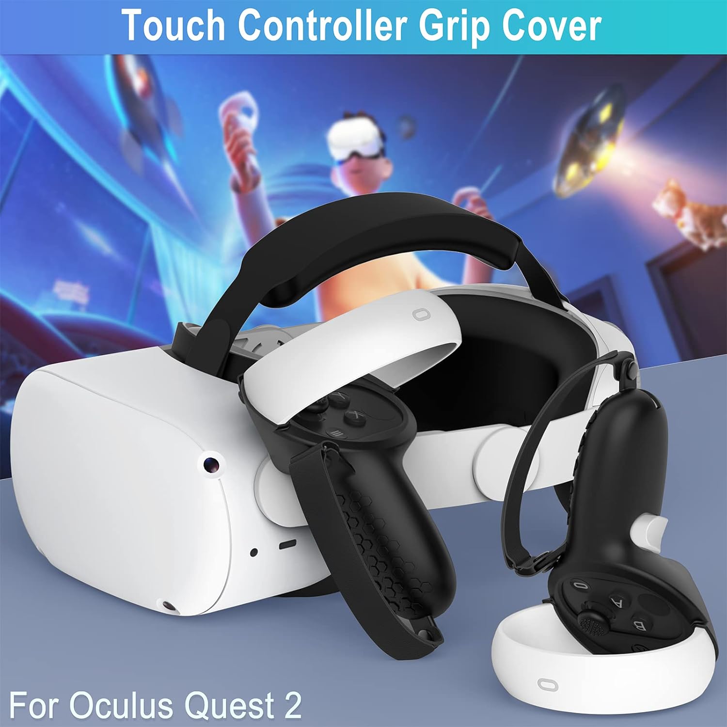 Thumbnail 5 de AMZDM Controller Grip for Oculus Quest 2, Non-Slip Pair