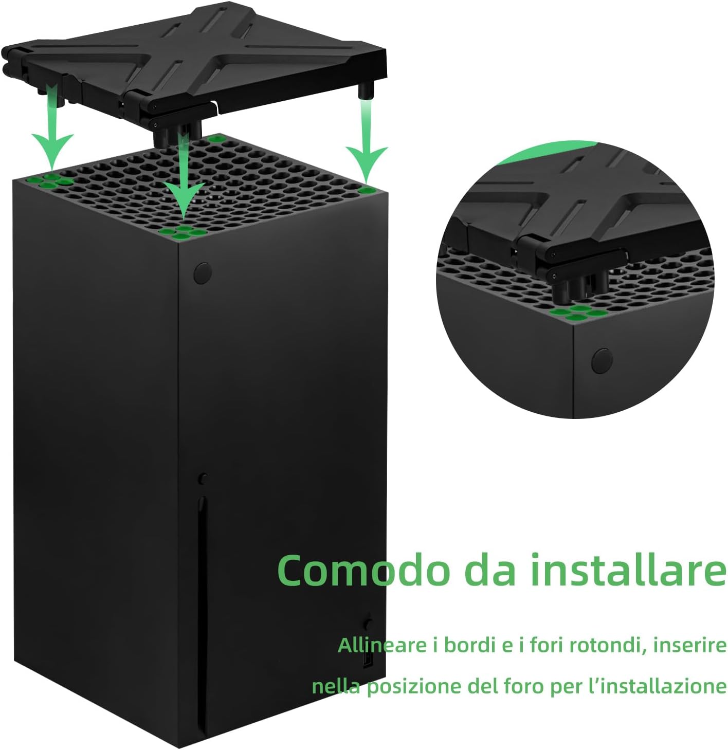 Thumbnail 4 de Wigearss Custodia per Xbox Series X con Supporto cuffie