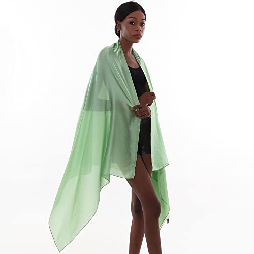 Thumbnail 5 de PIOYMEYA Chal Verde Mujer – Estola Foulard para Boda y Fiesta