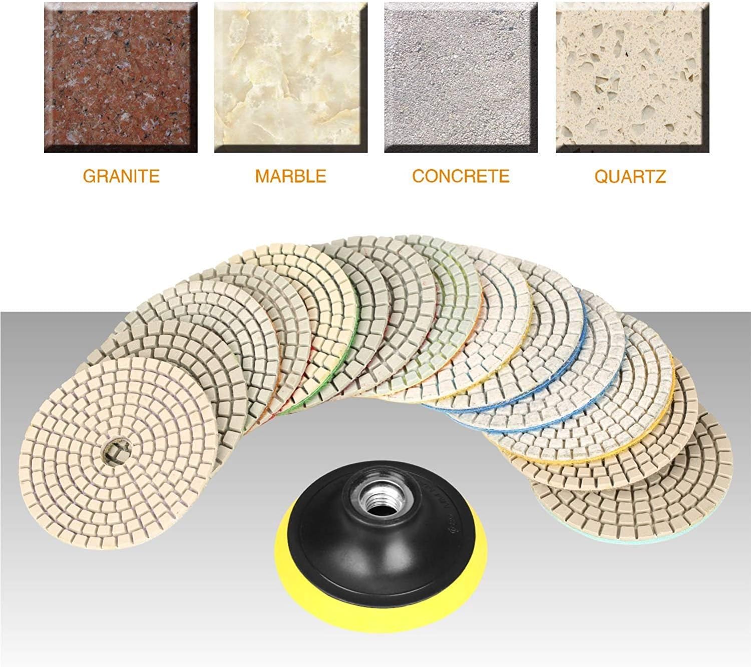 Thumbnail 5 de SPTA A1597SET15 tamponi lucidatura 100 mm per pavimenti in pietra 🛠