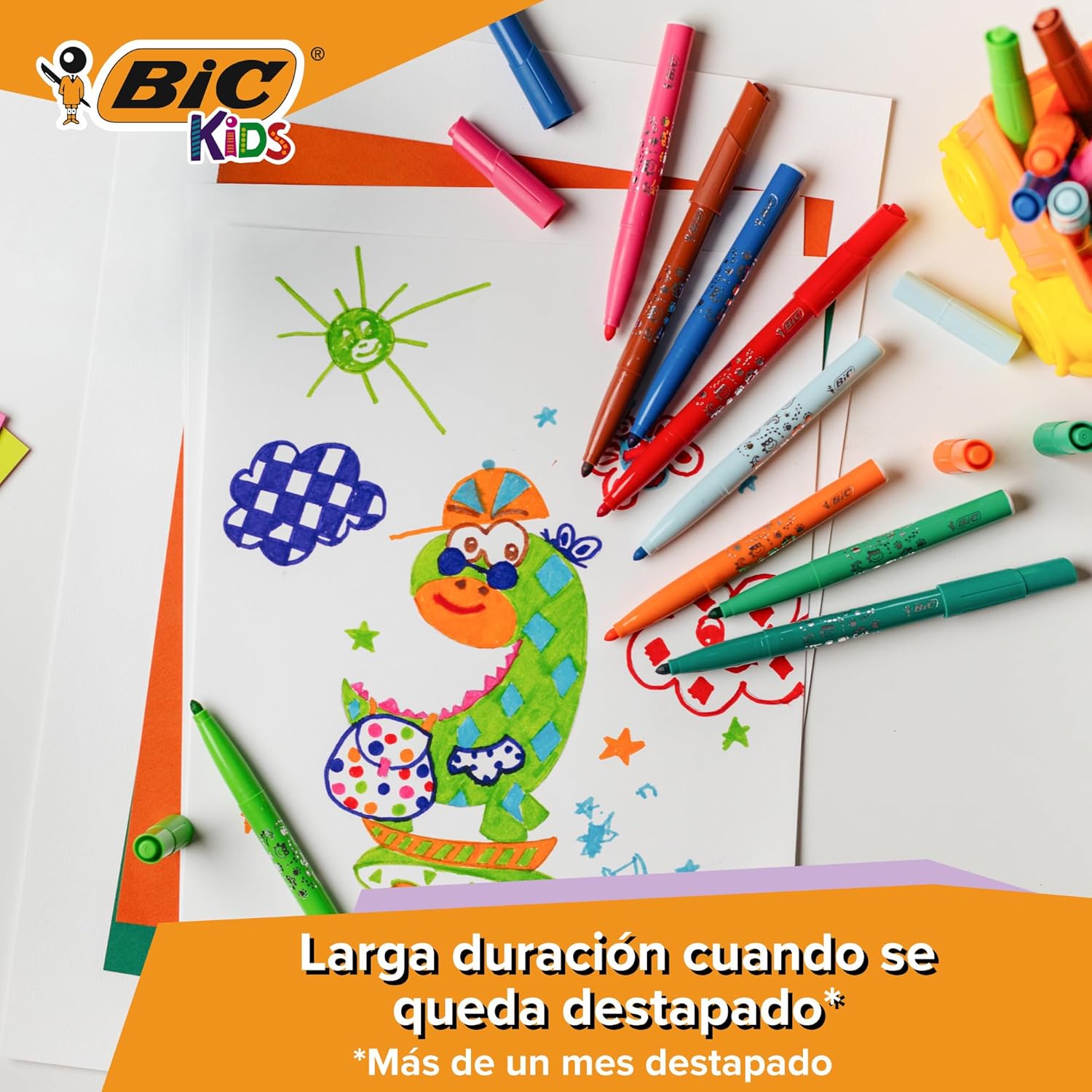 Thumbnail 6 de BIC Kids Visacolor XL Rotuladores Lavables Multicolor ✏️ 48 Uds