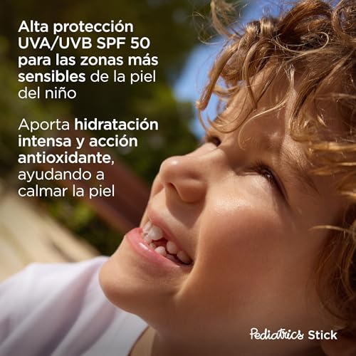 Detalle de ISDIN Pediatrics Stick SPF 50, protector solar en stick para niños y bebés (20 g)