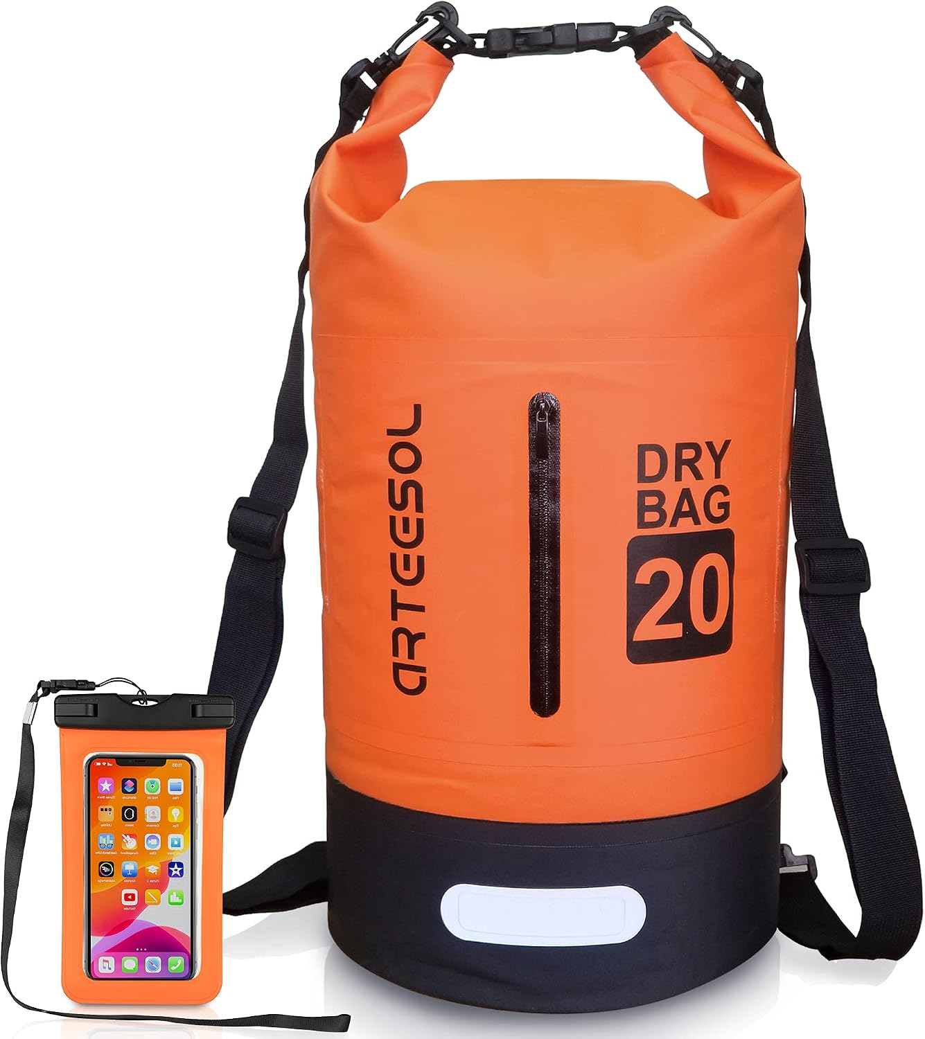 Detalle de Blackace arteesol Borsa Impermeabile 5L/10L/20L/30L with Doppia Tracolla – Zaino Stagno per Attività Outdoor