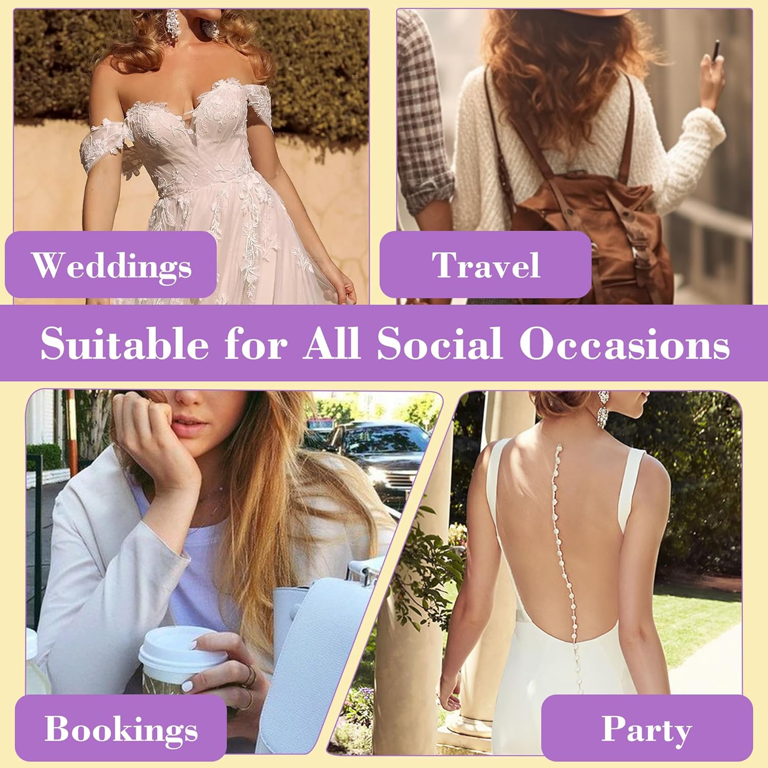 Thumbnail 5 de OMGREAT Stick on Bra sticky adhesive push-up for backless & strapless outfits