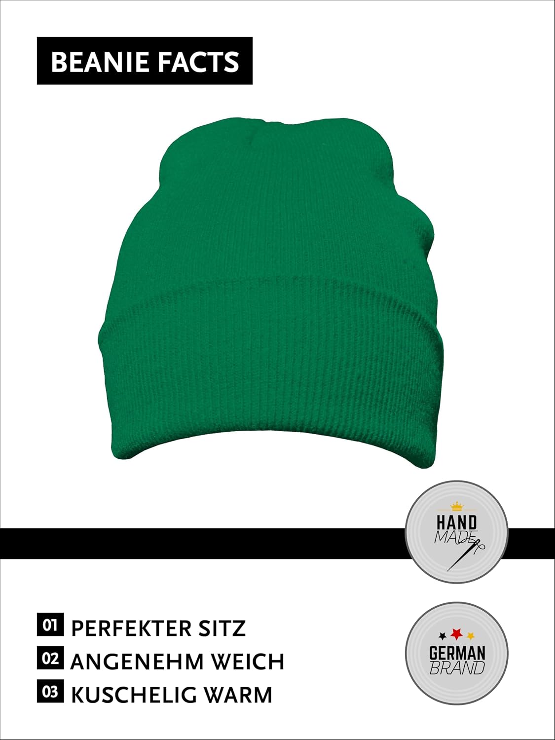 Detalle de DonDon Mütze Beanie klassisch