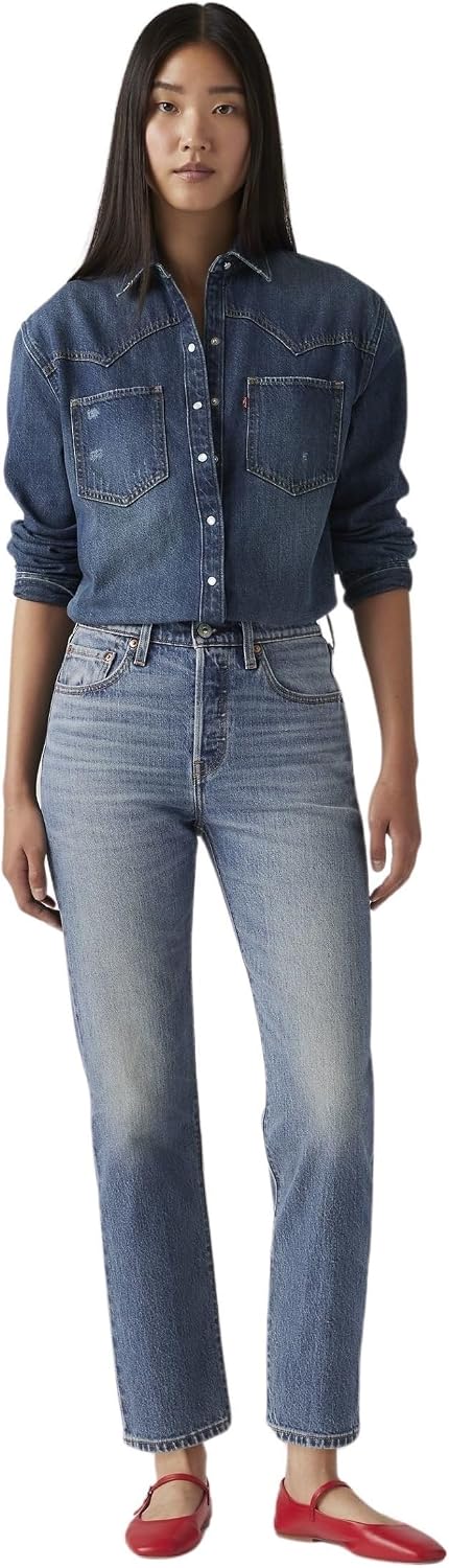 Detalle 2 de Levi's 501 Crop Vaqueros 27W 26L Mujer, 27W