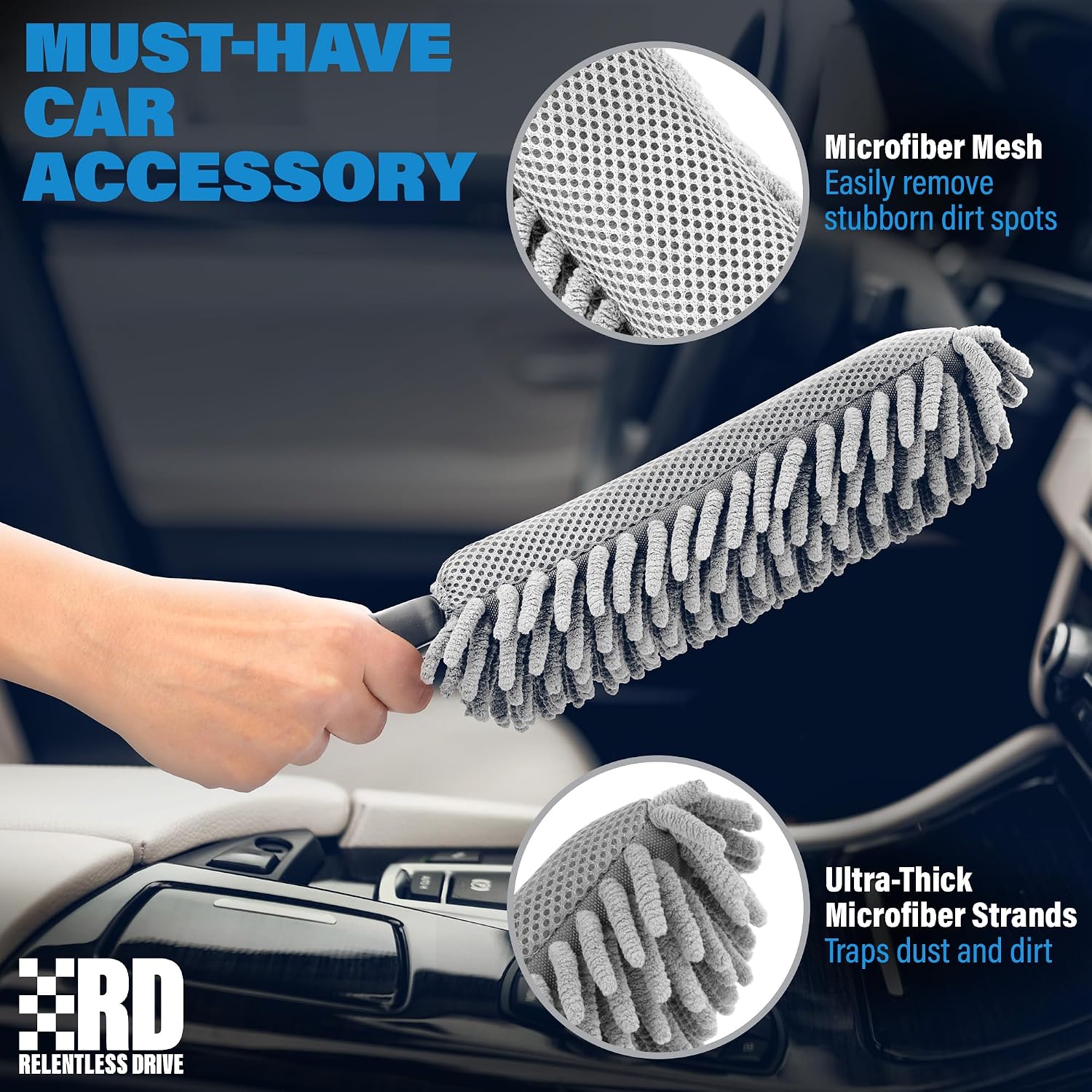 Detalle 2 de Relentless Drive Professional Car Duster 🧽