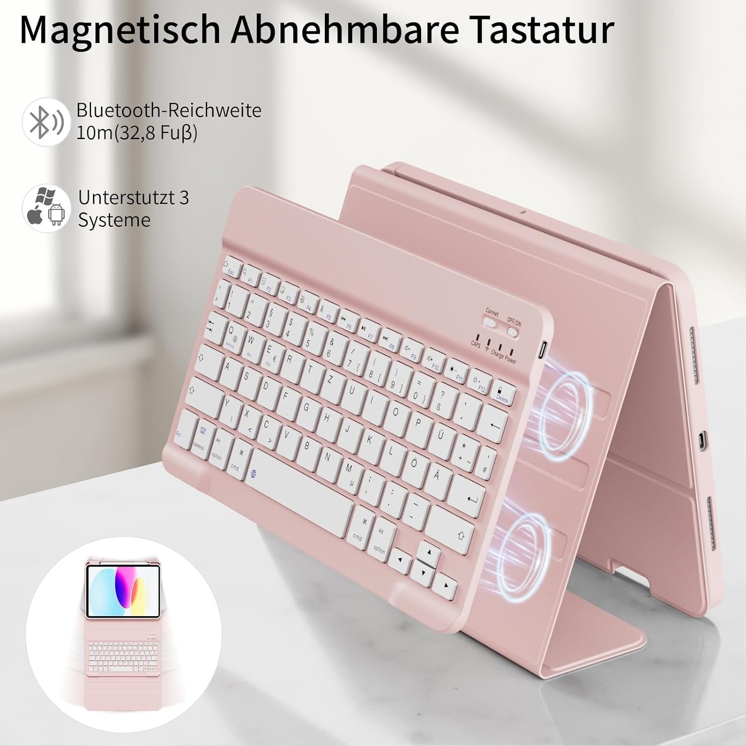 Detalle 1 de iPad 10 11 Tastaturhülle 400 mAh Soft TPU