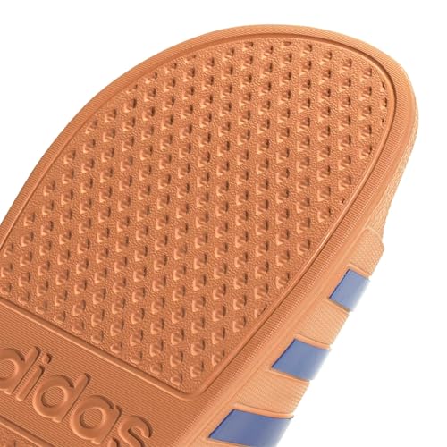 Detalle 2 de adidas Unisex Adilette Aqua Slides Dusky Orange/Team Royal Blue/Dusky Orange 8 UK 42 EU