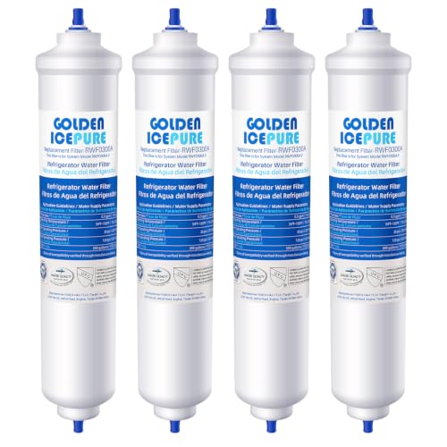Detalle de GOLDEN ICEPURE Refrigerator Water Filter Replacement for Samsung & LG (4-Pack)