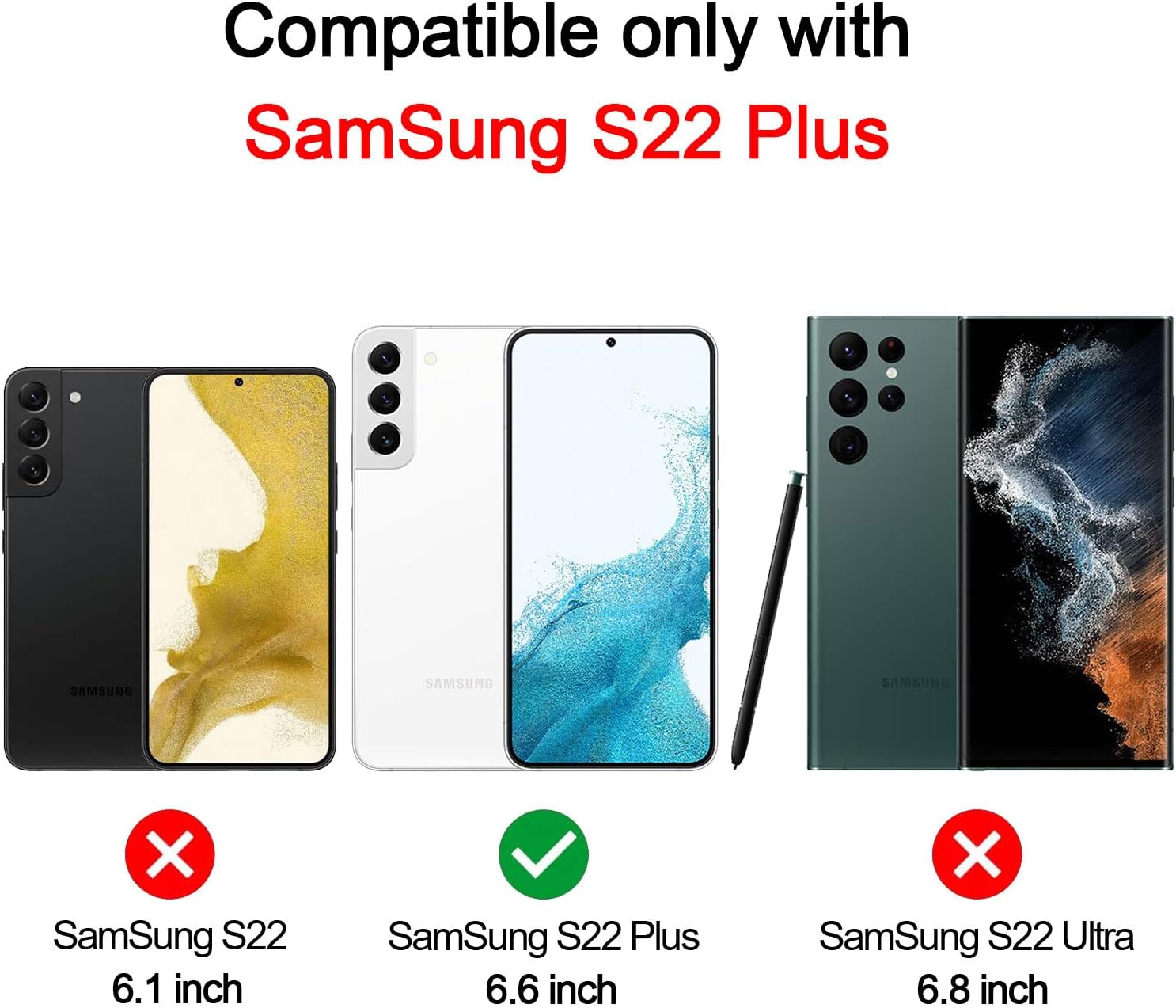 Detalle de Hülle kompatibel mit Samsung Galaxy S22 Plus 6.6" – Ultra Dünn, matte Oberfläche, Kamera- und Kratzschutz