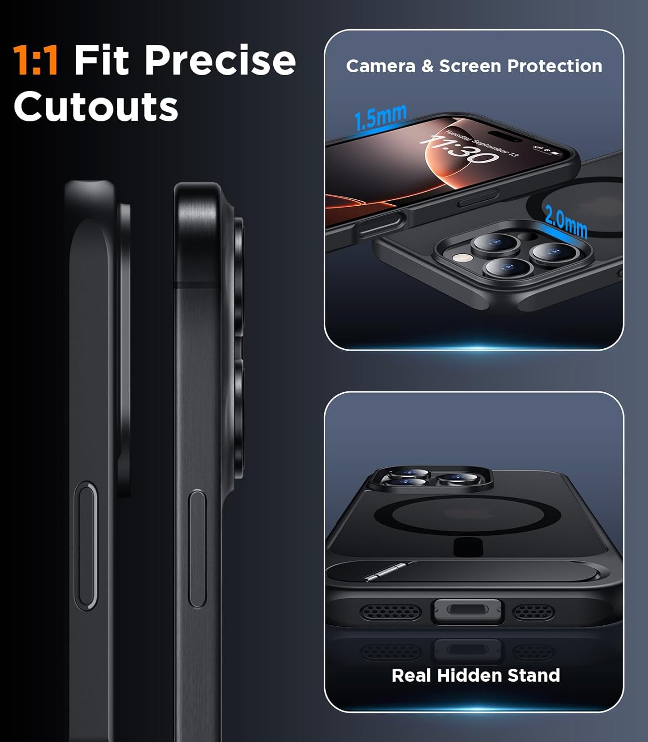Thumbnail 5 de Temdan iPhone 16 Pro Max magnetic case, 6.9"
