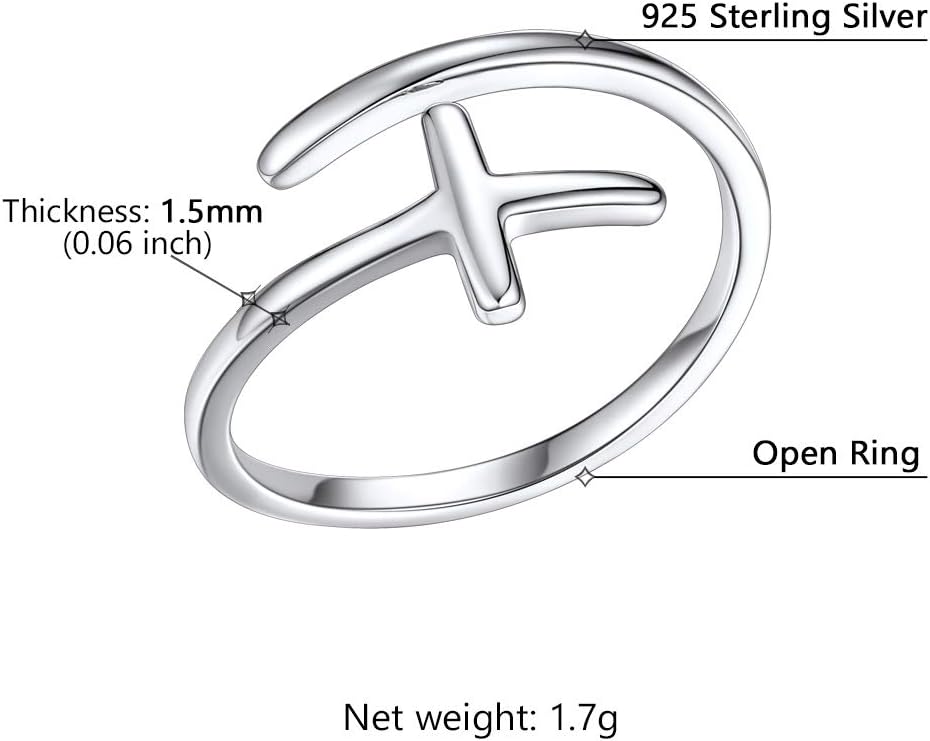 Thumbnail 3 de Bague ouverte femme PROSILVER en argent 925, anneau réglable forme lune, étoile, feuille et celtique