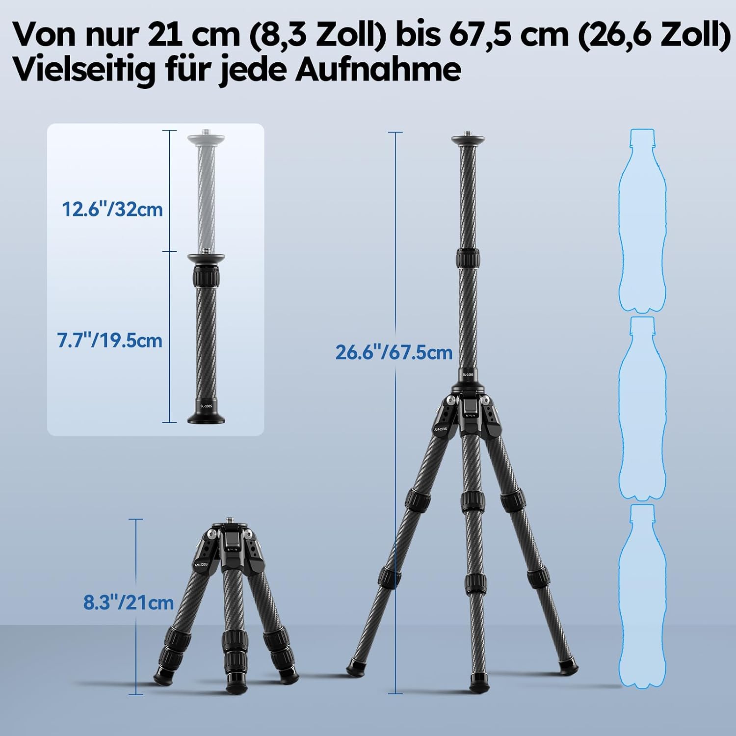 Detalle 2 de SIRUI AM-223S Stativ 66 cm 15 kg