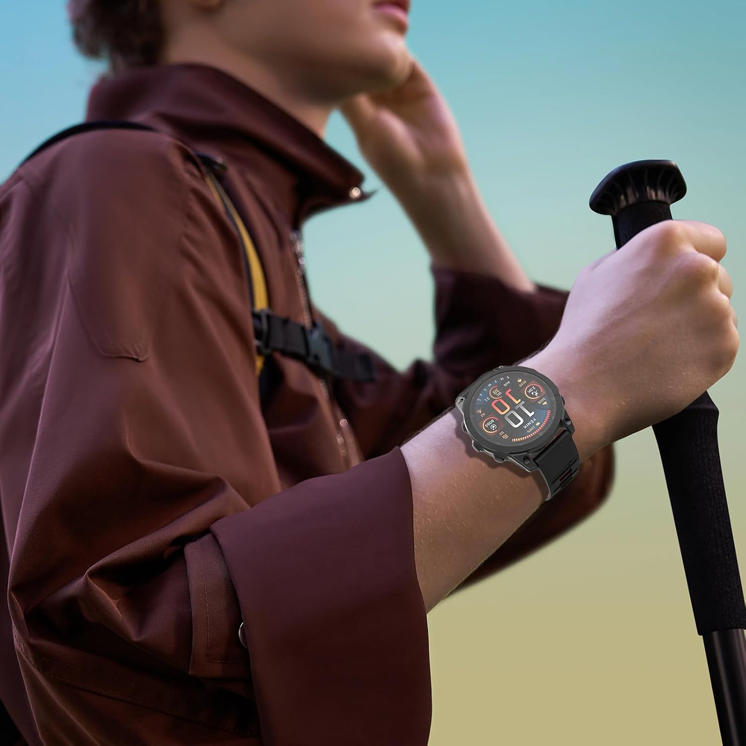 Detalle de U-LIMVE pasek silikonowy QuickFit 26 mm do Garmin Fenix 8 51 mm