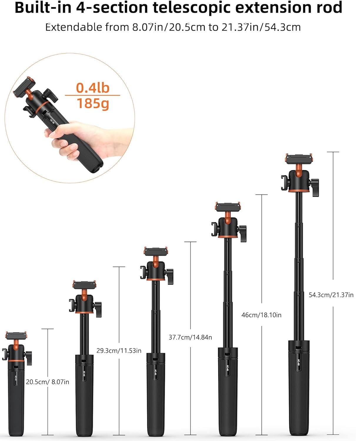 Thumbnail 4 de DJI Osmo Action 21" Mini Tripod Selfie Stick