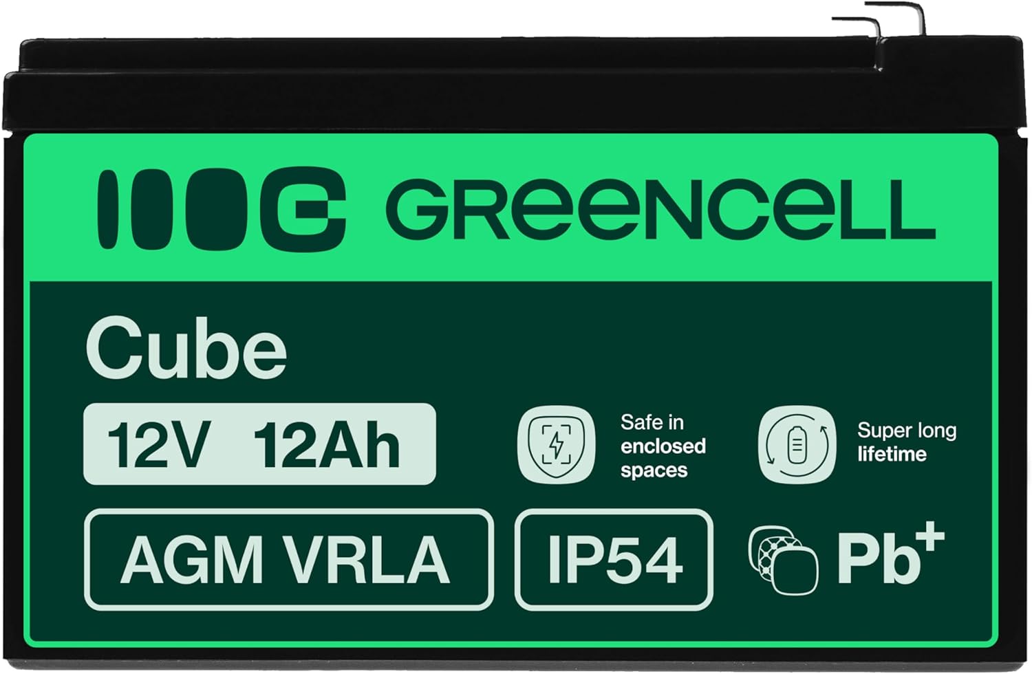 Thumbnail 2 de Green Cell AGM 12V 12Ah VRLA Akku als Ersatz- und Notstrombatterie (wartungsarm, zyklenfest)