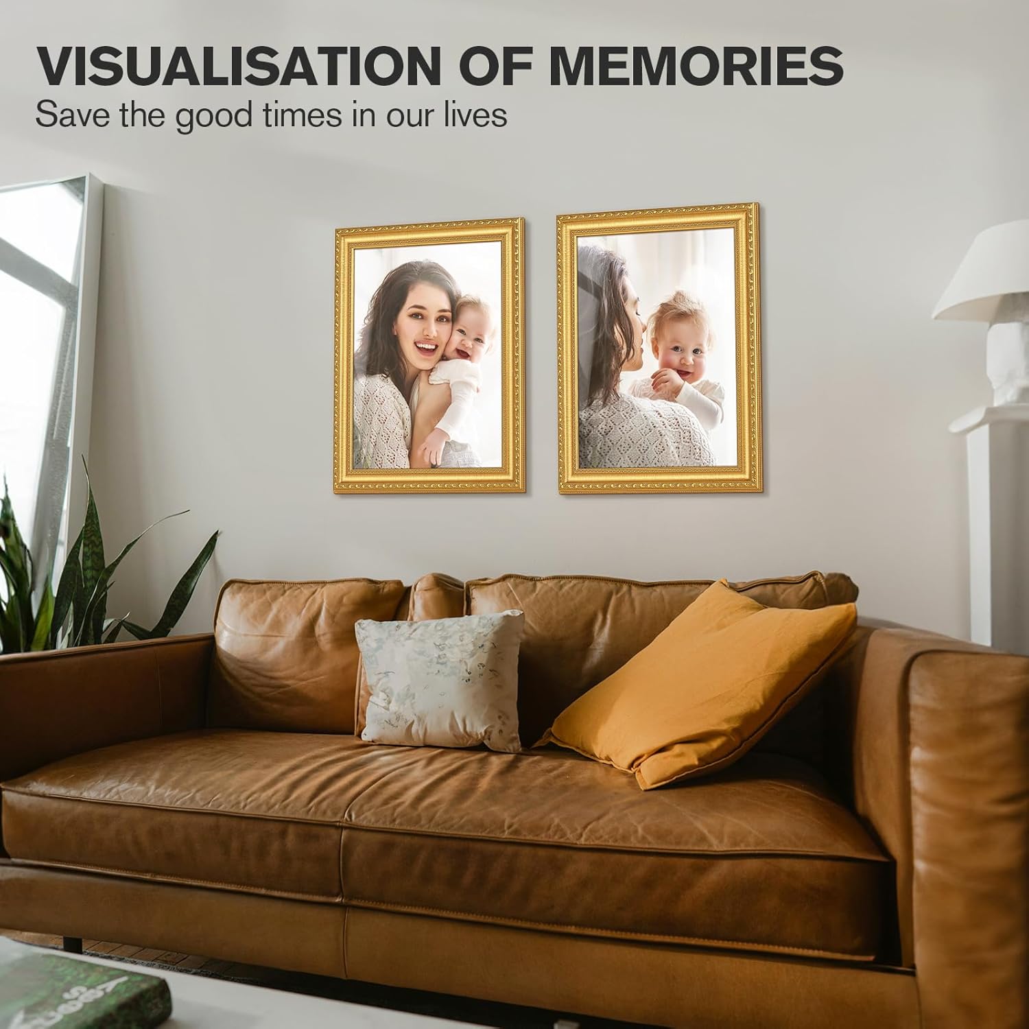 Detalle de Splinterix 12x16 Gold Picture Frames Set of 2