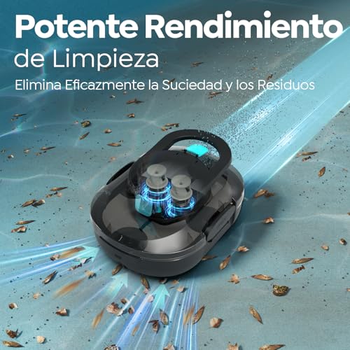 Detalle 2 de BRINBO S1PRO (2026 Upgrade) Robot Limpiafondos para Piscina – autonomía 120 minutos, doble motor y filtración de 180 μm