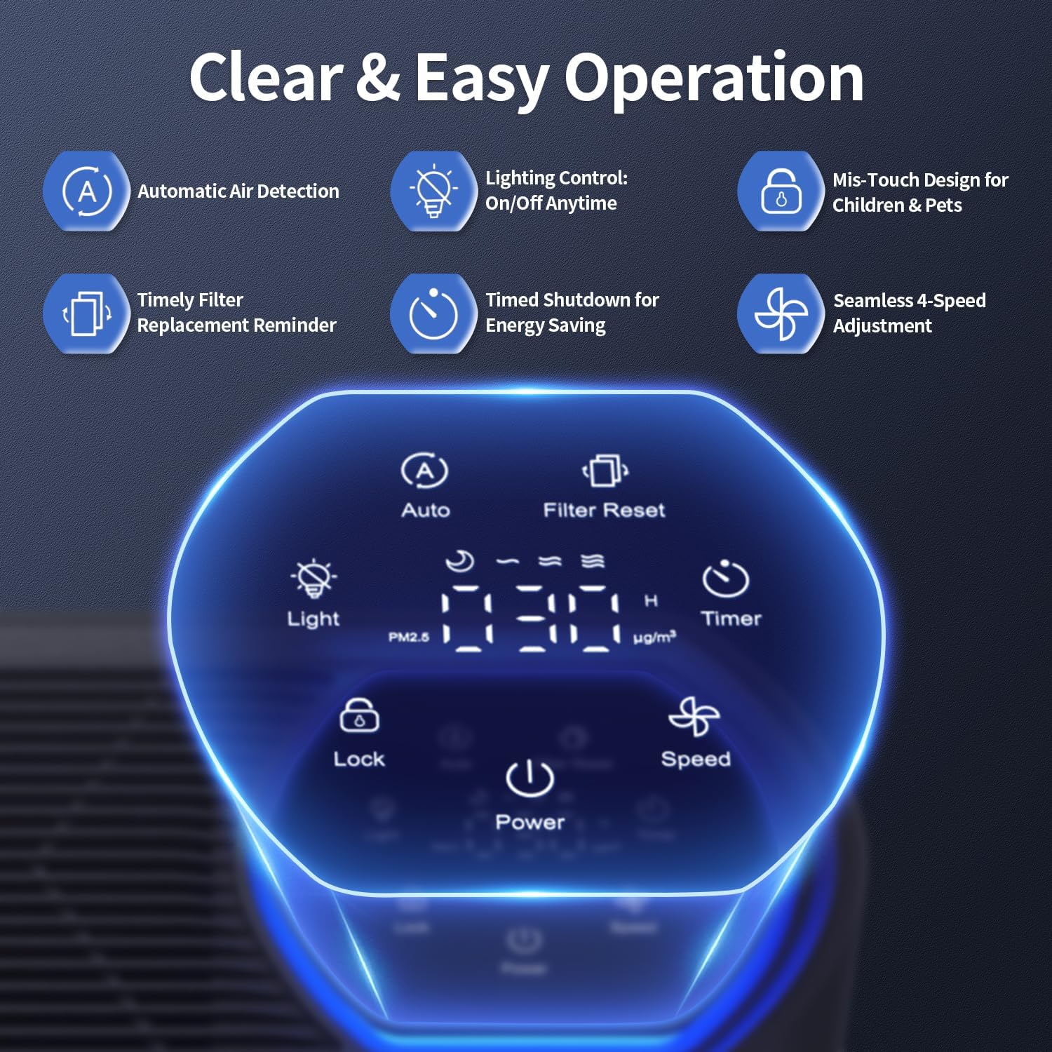 Thumbnail 3 de HAP602 Air Purifier 2,400 ft² in 30 Min