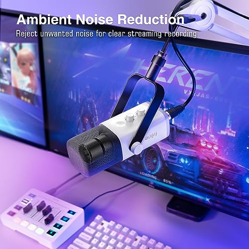 Thumbnail 5 de FIFINE AM8W White Gaming XLR/USB Microphone