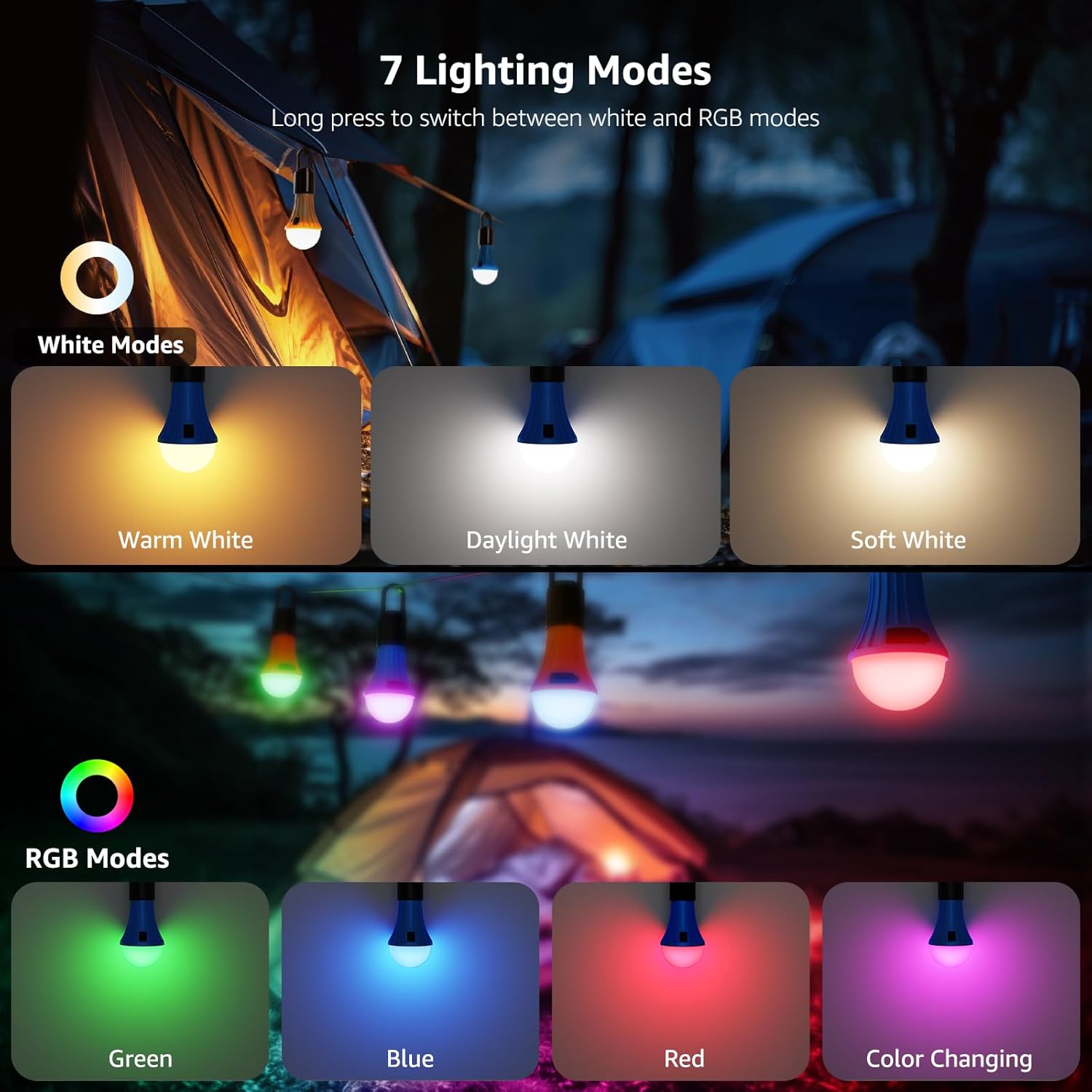 Detalle 2 de Lepro rechargeable camping light 75 g