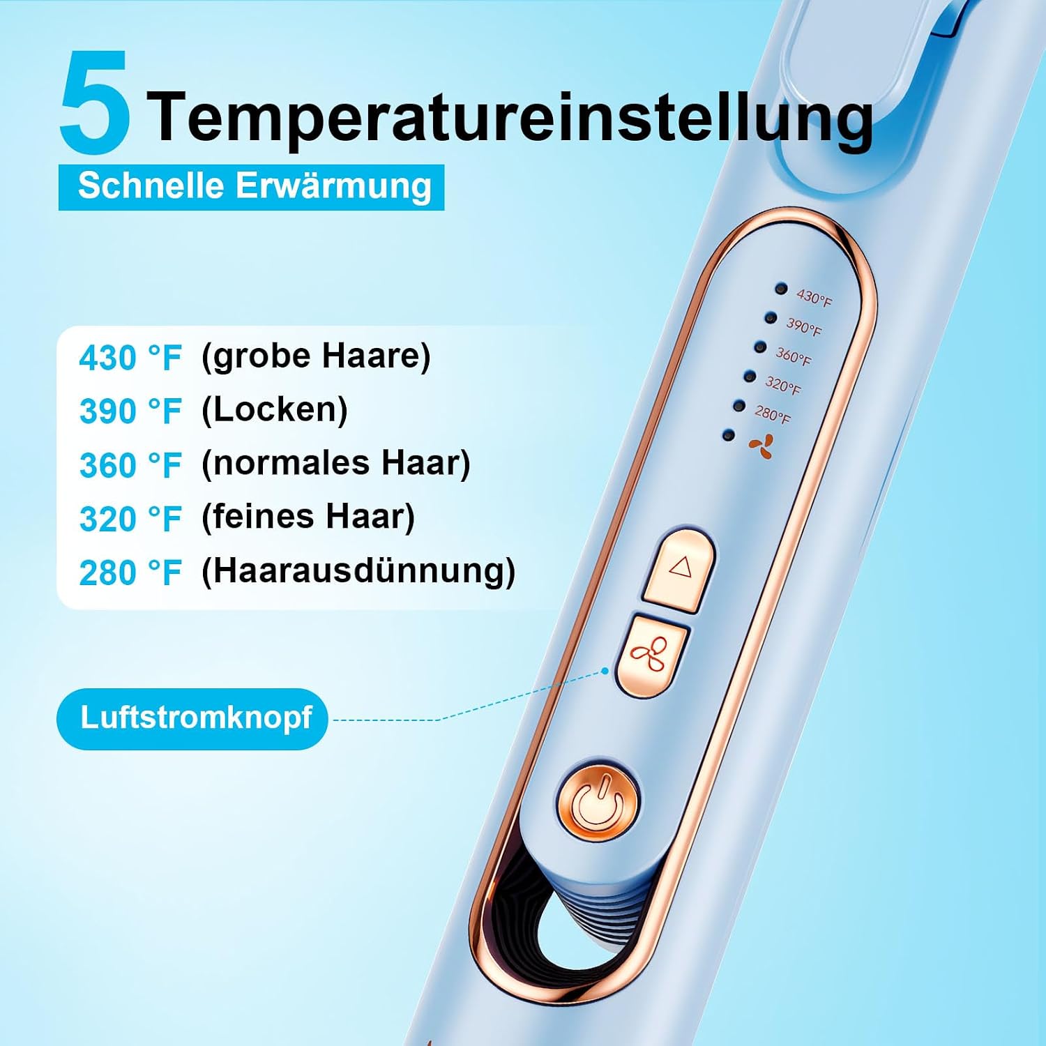 Thumbnail 4 de AraSyleon 2-in-1 Haarglätter und Lockenstab 140–220°C