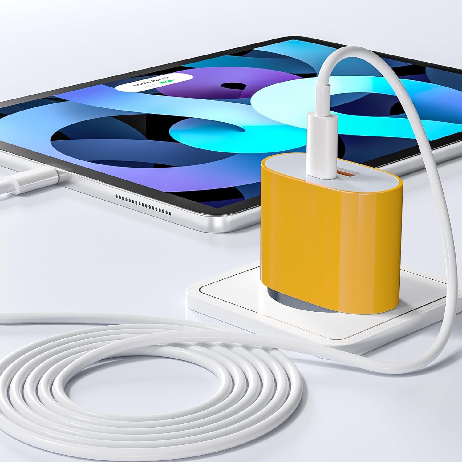 Thumbnail 3 de Caricabatterie rapido 25W con cavo da 1,8 m e doppia porta USB-C/USB-A (Samneer)