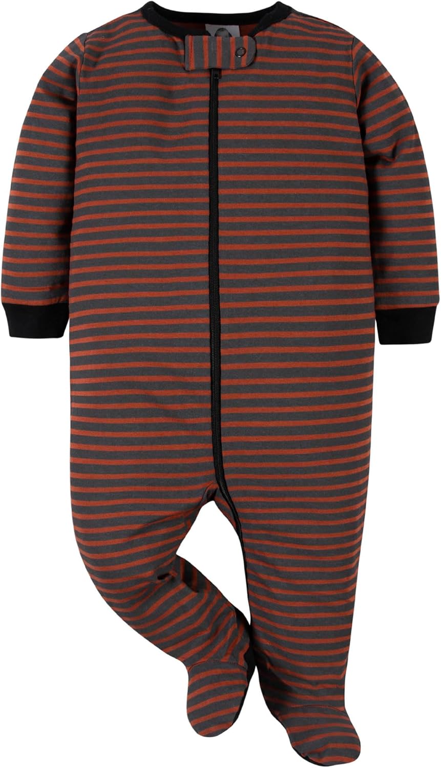 Detalle de Gerber Baby Jungen 4er-Pack Sleep ’N Play Füßlinge – vielseitige Schlaf- und Allround-Strampler