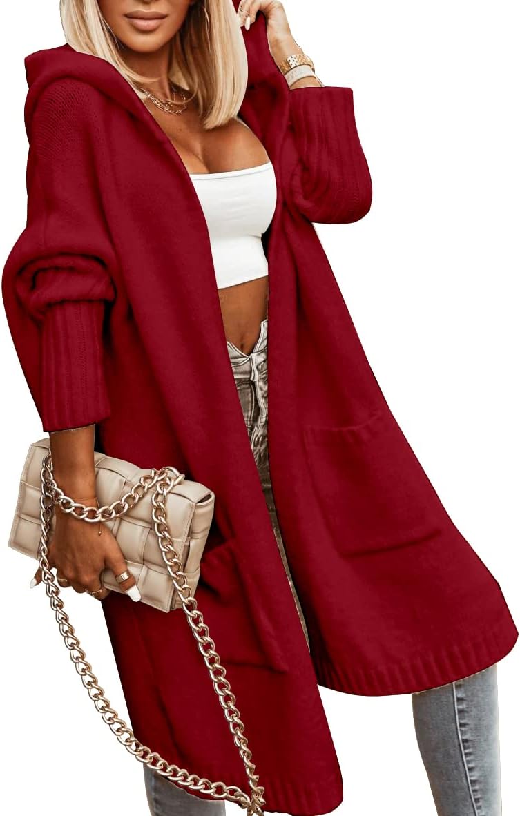 Detalle de Aoysky Long Cable Knit Hooded Cardigan 1X