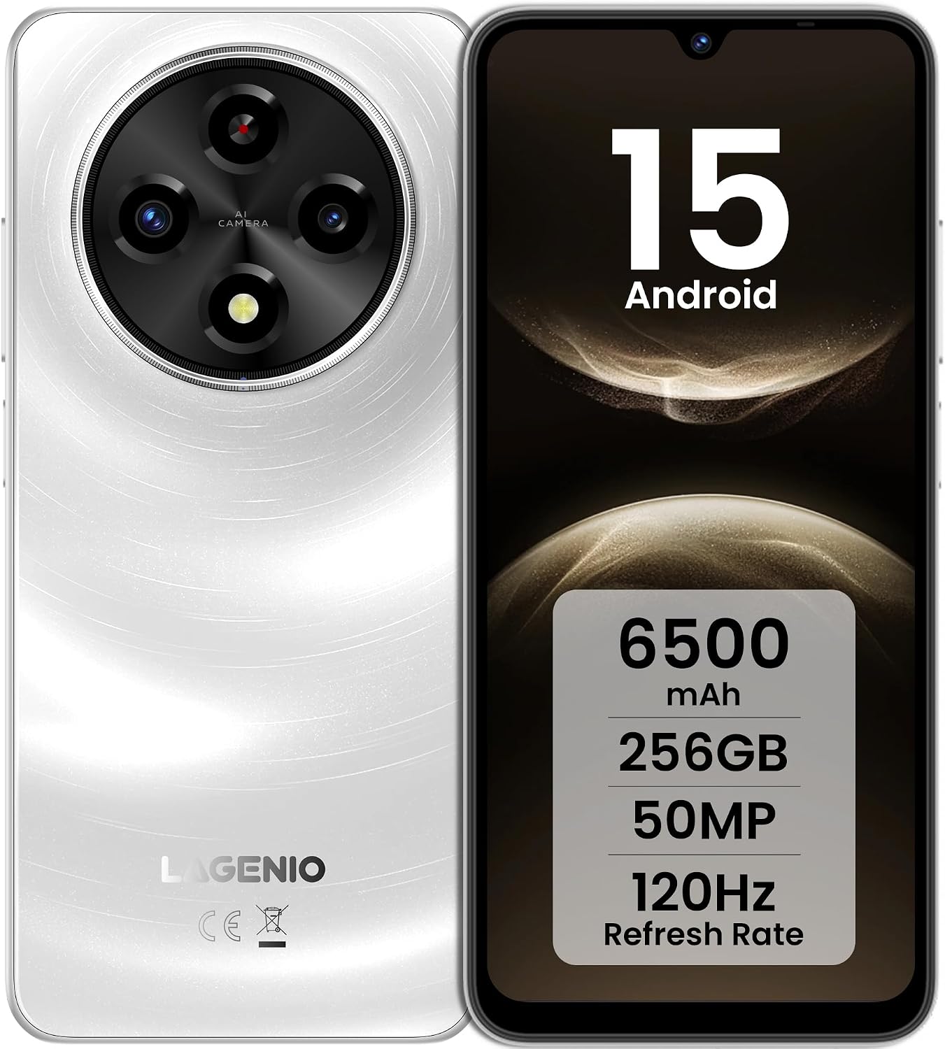 Detalle de LAGENIO A12 Pro: Android 15, schermo 6.9