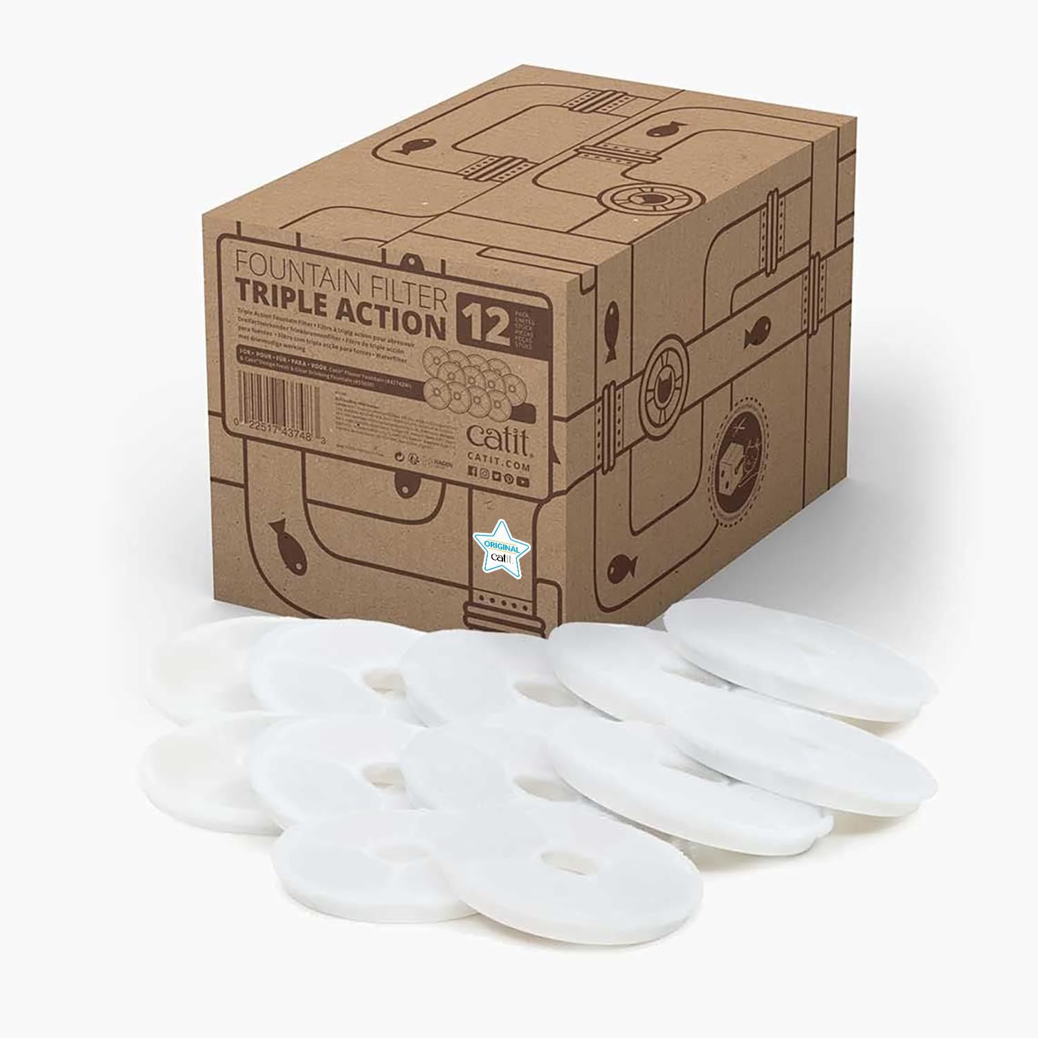 Detalle de Catit Triple Action Filter 12er Pack 🐾