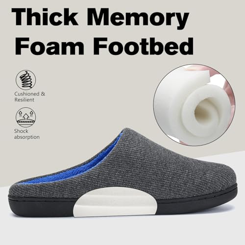 Thumbnail 4 de Mishansha zapatillas de casa para hombre y mujer, gris, talla 42/43