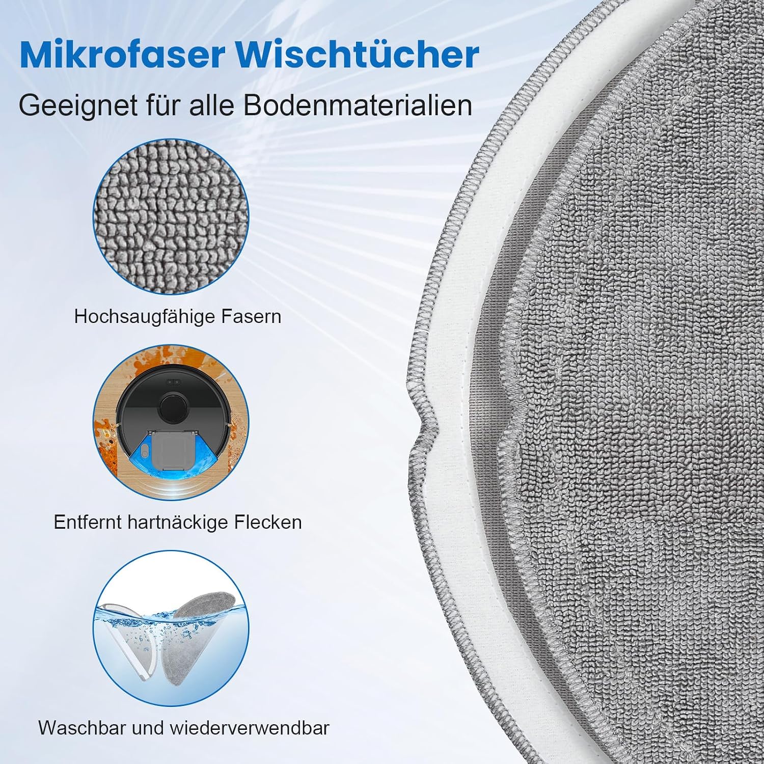 Detalle 2 de 21 Stück Zubehörset für Roborock Q7 L5+
