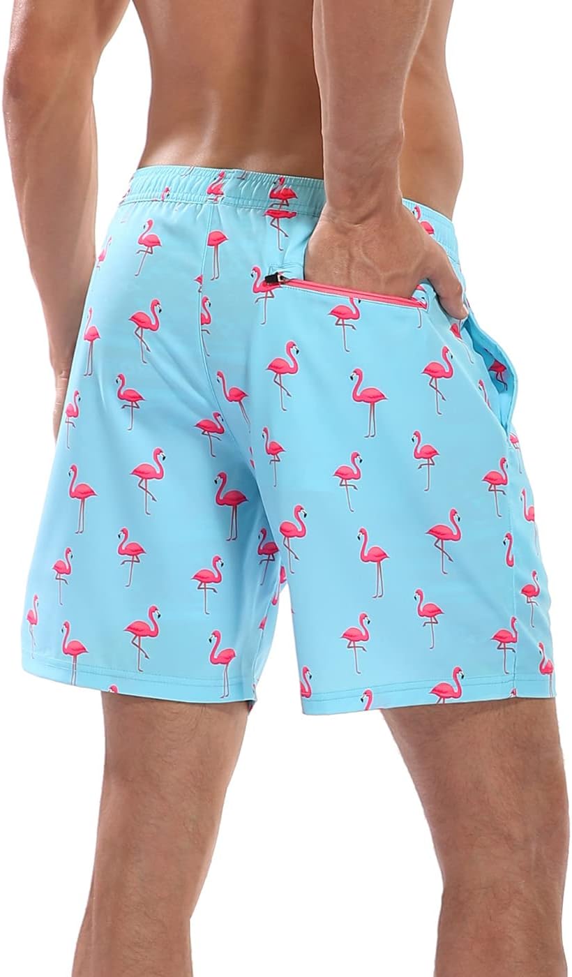 Detalle de LRD Men's Swim Trunks with Compression Liner, 7-Inch Inseam, Quick-Dry